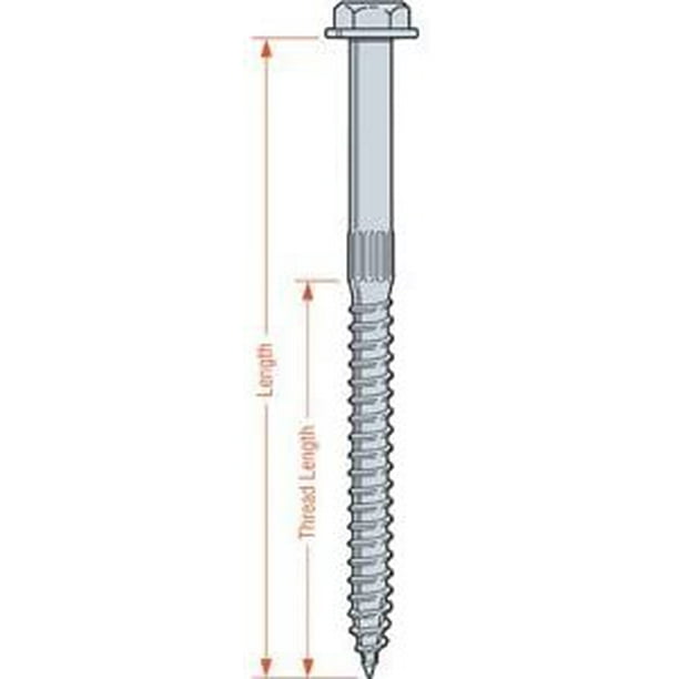 12 Pk Simpson Strong-Tie 1/4" X 1-1/2" Hex Hd Structure Screw 25/Pk SDS25112-R25 